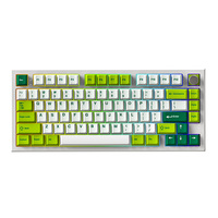 Produsen kami sendiri produk baru tahan lama Mini RGB mekanik diprogram Wireless Gaming Keyboard