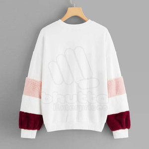 Sudaderas de Moda para Mujer, Invierno, Poliéster/Algodón, Tela de Lona Transpirable, Forradas, Cálidas, Estilo Urbano, Servicio OEM Personalizado - Product Image 6