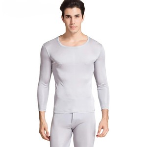 Conjunto de ropa interior térmica de lana para hombre, Calzoncillos largos de capa base fina de algodón 95% para invierno, transpirables y cómodos - Product Image 4