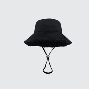 Chapeau de cow-boy d'été en denim avec design creux peint à la main pour les voyages en plein air et la plage à bord frisé Style occidental - Product Image 4