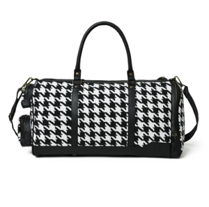 Haute qualité Logo personnalisé bohème sac de sport en cuir véritable Durable toile/PU chaînes doux dame en plein air Sport Gym voyage week-end - Product Image 3