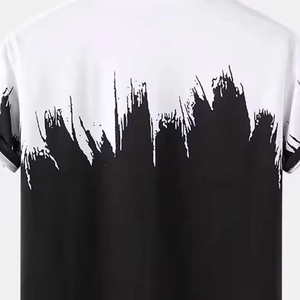 Men's T <b>Shirt</b> Private Label O Neck High Quality <b>100</b> Percent <b>Polyester</b> Blend Sublimation Print Short Sleeve Casual Streetwear Top - Product Image 4