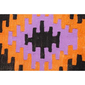 Tapis turc, 3,5 x 6,1 pieds, tapis en laine rouge Ikat - Product Image 4