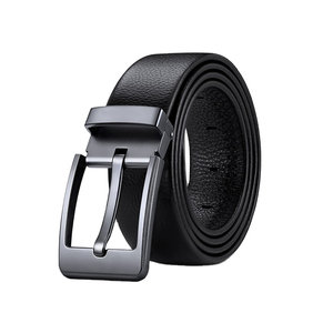 เข็มขัดหนังวัวแฟชั่นใหม่สำหรับผู้ชายเข็มขัดลำลองแข็งด้านบนอินเทรนด์กันลมฟิตเนสสุดเท่ออกแบบได้ตามต้องการ - Product Image 6