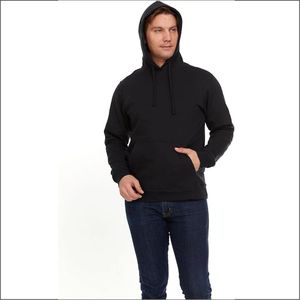 Sudadera con Capucha de Algodón 100% para Hombre, Estilo Sólido, Tejida, Otoño, Bordado 3D, Secado Rápido, Gran Venta - Product Image 3