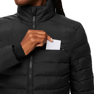 Custom Made Quilted Zipper Winter Wear Puffer Jacket For Women Breathable Solid <b>Colour</b> Puffer Bubble Coat In New Design - Product Image 5