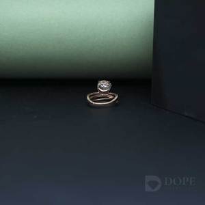 Adorable anillo de diamantes ovalado Plata de ley estilo hielo 925 Anillo de diamantes de plata esterlina para cada lugar - Product Image 4