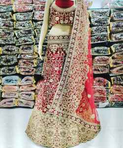 Nupcial Último diseñador Bordado pesado Trabajo Matrimonio Festival Lehenga Choli para mujer india por Ropa Étnica Alphanumero - Product Image 5