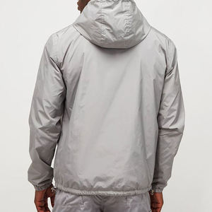 แจ็กเก็ตกันลมกันฝนสำหรับผู้ชายเสื้อแจ็คเก็ตกันลมซิปเต็มตัวแบบปรับแต่งได้ - Product Image 4