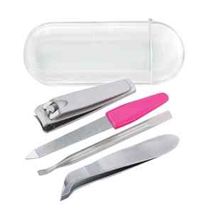 Mini kit de manucure de qualité supérieure, 5 pièces, couleur argent, facile à utiliser, en acier inoxydable, instruments de beauté - Product Image 2