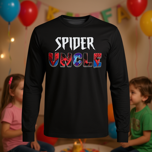 T-shirt à manches longues Spider Uncle pour garçons, idéal pour les fêtes d'anniversaire – Produit promotionnel - Product Image 1