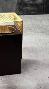 Quemador de Incienso Bakhoor de Madera y Metal de Lujo con Patrón de Corte Láser, Diseño Árabe, Decoración para el Hogar, Regalo para Uso en el Medio Oriente - Product Image 4