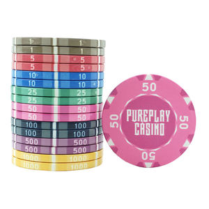 Puces de Poker en céramique professionnelle EPT entièrement personnalisables, 10g et 40MM, avec design personnalisé, couleur et logo - Product Image 6