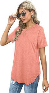 T-shirt de détresse graphique personnalisé pour les femmes Loose Vintage Style Cotton O-Neck Streetwear With Touch T-shirt de détresse pour les femmes - Product Image 2