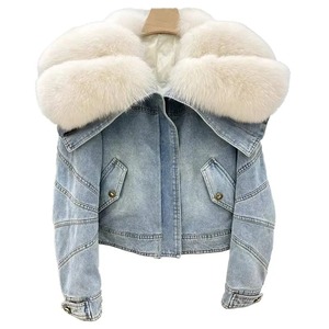 Chaqueta vaquera de borde personalizado de alta calidad para hombres y mujeres Diseño elegante Bolsillo frontal vertical con cremallera Fábrica Hip Hop Street Style - Product Image 1