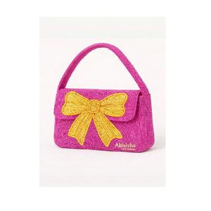 Sac à main en perles de créateur pour femmes, sac à main de luxe fait à la main avec des perles de cristal et de perles, élégant sac à main à poignée supérieure pour femmes - Product Image 1