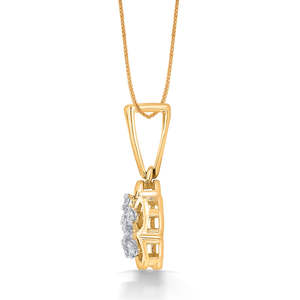 Colgante Floral Symphony de Oro y Diamantes para Mujer - Product Image 4