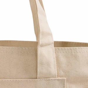 Ultimate <b>Zip</b> Canvas <b>Tote</b> Medium Eco-Friendly Heavy Duty Personalized Letter Screen Printing for Daily Use Advertising Leather PP - Product Image 6
