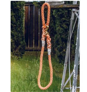 Peach and White Hand Dyed Cotton Rope <b>Dog</b> <b>Leash</b> Supplies Accessory Customized Colored Cotton Rope Handmade <b>Dog</b> <b>Leash</b> Pet <b>Leash</b> - Product Image 2