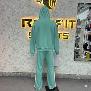 ชุดวอร์มฤดูหนาวคุณภาพสูง ผ้าคอตตอน 100% เนื้อผ้าหนาปานกลาง แบบลำลอง สีพื้น ชุดเซ็ตแฟชั่น เสื้อฮู้ดดี้ กางเกงจ็อกเกอร์ สำหรับทุกเพศ - Product Image 6