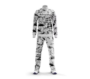 New Fashion Breathable Winter <b>Tie</b> Dye Style Pullover Sweatshirt Hoodie and Pants Set <b>Men</b> Women Tracksuit - Product Image 1