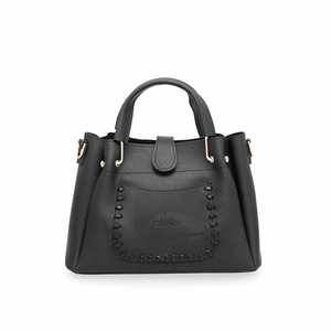 <b>Black</b> Formal P53395 <b>Hand</b> <b>Bag</b> Stylish Shopping <b>Bag</b> - Product Image 3