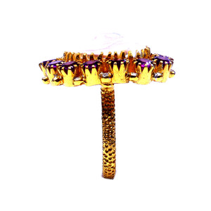 แหวนพลอยโกเมนไข่มุกบาโรกสุดคลาสสิกสีเงินสเตอร์ลิง925ชุดใส่ไปปาร์ตี้ของผู้หญิงเครื่องประดับแฟชั่นชุบทอง - Product Image 5