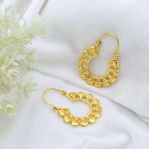 Pendientes de Aro de Latón con Múltiples Calaveras, Estilo Nuevo y Popular, Chapados en Oro de 18k, Estilo Punk, Biker, Vintage, Gótico, Calavera Guerrera, Venta al por Mayor para Mujer - Product Image 5