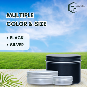 กระป๋องอลูมิเนียมรีไซเคิลได้พร้อมฝาเกลียวขนาด50ก./ 60ก./ 120ก. สำหรับเครื่องสำอาง - Product Image 4