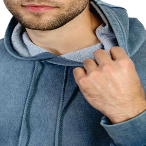 Survêtement d'hiver personnalisé léger et délavé à l'acide vintage 100% coton pour hommes, ensemble 2 pièces de pantalons de survêtement à capuche, grande taille - Product Image 6