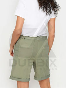 กางเกงขาสั้นผ้าฝ้าย100% สั้นสำหรับผู้หญิงกางเกงขาสั้นสำหรับผู้หญิงสติกเกอร์โลโก้แบบปรับแต่งได้ลายสี - Product Image 4