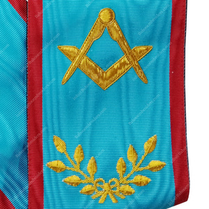 MASONIC REGALIA BLUE LODGE ASSR SCOTTISH RITE MASTER SASH - FREEMASON RIBBON SASH CEREMONIES MAÇONNIQUES - Product Image 2