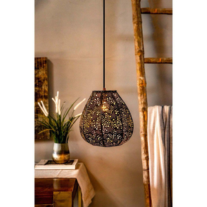 Lámpara Colgante de Hierro Dorado Hecha a Mano, Estilo Marroquí Moderno, Lámpara Colgante Decorativa de Metal Vintage para Decoración del Hogar - Product Image 4
