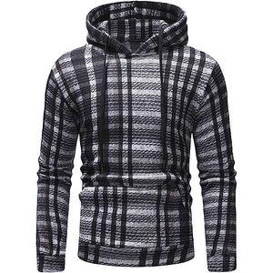 Parche de contraste de hiphop Y2K personalizado, apliques de trabajo bordados con cremallera, Sudadera con capucha elegante para hombre, Sudadera con capucha de punto con cremallera superior para hombre 2025 - Product Image 4