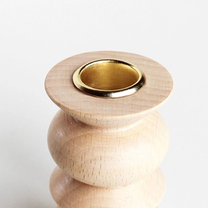 Portavelas de Madera Ecológico Hecho a Mano, Diseño Único, Ideal para Hoteles, Restaurantes y Decoración Navideña de Mesa - Product Image 5