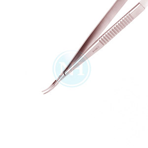 Portaagujas Castroviejo Recto de Alta Calidad, 10 mm, Mandíbulas Delicadas TC, Mango Plano con Bloqueo, en Venta - Product Image 1