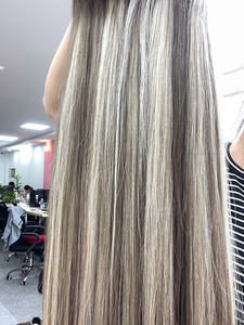 Extensions de cheveux humains vietnamiens droits naturels personnalisés en couleur piano - Product Image 2