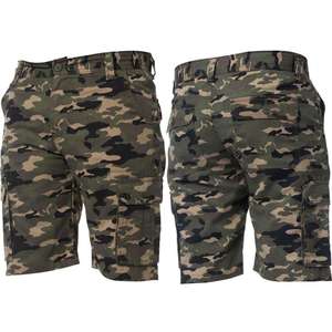 <b>Men's</b> Casual <b>Cargo</b> <b>Shorts</b> Comfortable Cotton <b>Lightweight</b> for Everyday Summer Wear Stylish Solid Outdoor Fashion Breathable Front - Product Image 3