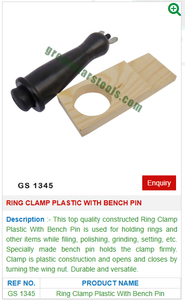 Ring Clamp Plastic With <b>Bench</b> Pin GS 1345 for Jewelry <b>Tools</b>-Jewellery <b>Tools</b> - Product Image 2