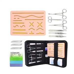 Kit de práctica de sutura de entrenamiento médico, instrumentos de acero inoxidable para uso médico, kits hechos a mano, certificado CE - Product Image 6
