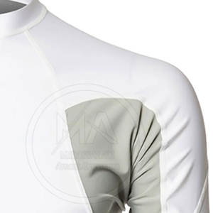 Top vente meilleur produit hommes Rash Guard manches longues dernière conception Fitness porter couleur unie 100% Polyester séchage rapide respirant - Product Image 6