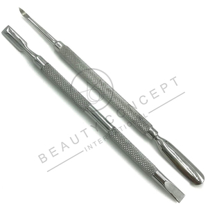 Cuillère cuticule poussoir nettoyant tondeuse écologique manucure pédicure soins des ongles outils 2 Pc ensemble taux de gros ongles cuticule poussoir - Product Image 6