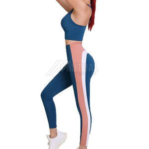 Haute qualité Gym Fitness sans couture Yoga ensemble femmes 2 pièces sans couture Yoga ensemble sport Gym porter Yoga ensemble - Product Image 4