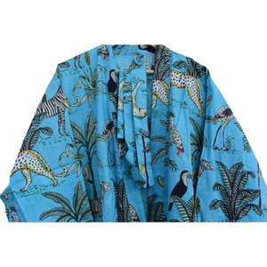 ชุดเดรสกิโมโนผ้าฝ้ายสำหรับผู้หญิง, ชุดเดรสใส่เดินชายหาดเปิดด้านหน้าสำหรับใส่ในฤดูร้อน - Product Image 6