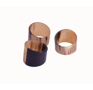 Rond de serviette en corne de buffle Hôtel de luxe Maison Restaurant Dîner Table Accessoires décoratifs Rond de serviette en corne - Product Image 6