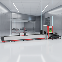 Halbautomatische Faserlaser-Rohrschneidemaschine CNC Hochgeschwindigkeits-Metallrohrschneider