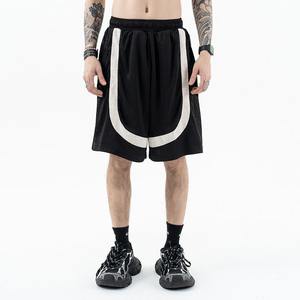 Vente en gros de shorts de sport d'été décontractés en toile de coton imprimés High Street Men Mid-Waist Gym Shorts Heat-Transfer Printed XS Size - Product Image 1