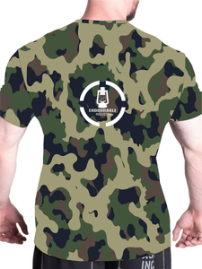 Camiseta de verano con estampado de camuflaje 3D para hombre, camiseta informal de estilo callejero con hombros caídos, tela de punto de manga corta - Product Image 2