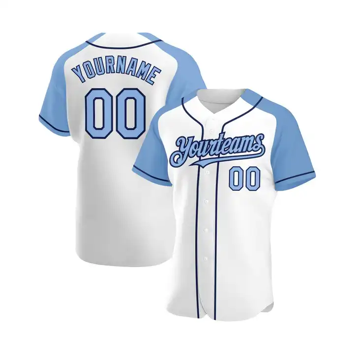 Source Fast delivery Custom Printing Baseball Plain Shirts Blue