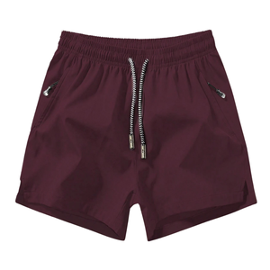 Shorts de course à séchage rapide pour hommes, légers, respirants, pour le sport, la gym, l'entraînement, la plage, avec poches zippées au milieu - Product Image 1